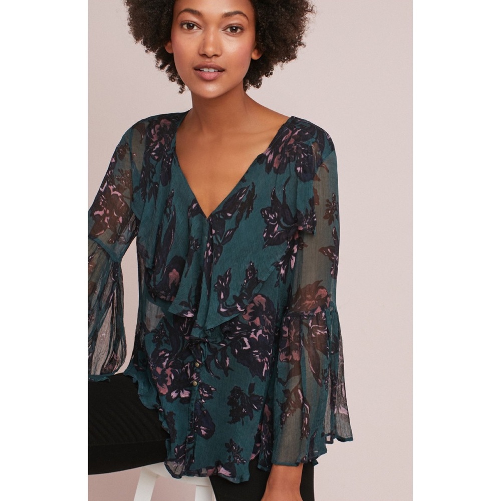 Anthropologie | Feather Bone Blouse